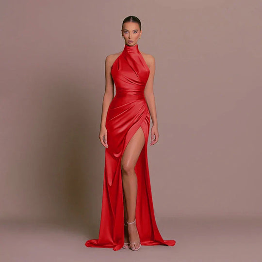 Cleo - Elegancka suknia z rozcięciem