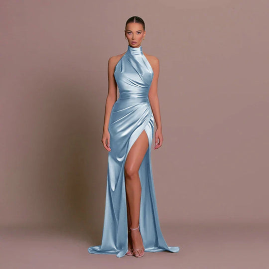 Cleo - Elegancka suknia z rozcięciem